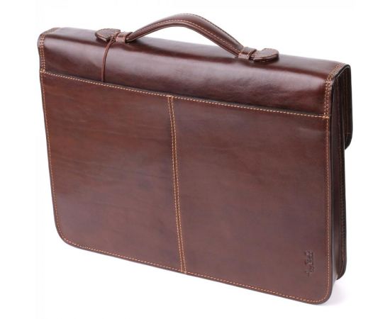 Купить Мужской портфель из натуральной кожи Tony Perotti 20896_1 (8091 moro) Коричневый, фото , изображение 2, характеристики, отзывы