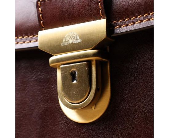 Купить Мужской портфель из натуральной кожи Tony Perotti 20896_1 (8091 moro) Коричневый, фото , изображение 11, характеристики, отзывы