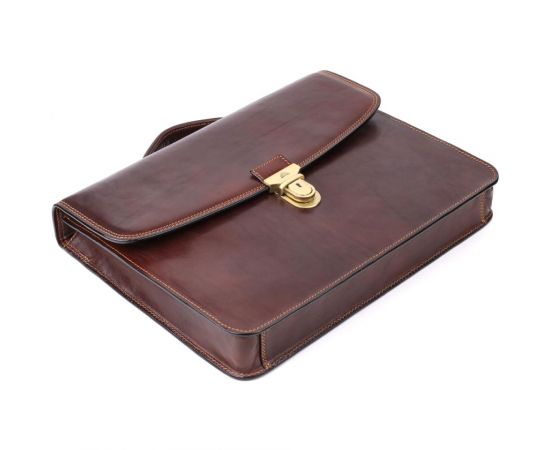 Купить Мужской портфель из натуральной кожи Tony Perotti 20896_1 (8091 moro) Коричневый, фото , изображение 5, характеристики, отзывы