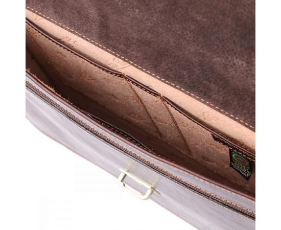 Купить Мужской портфель из натуральной кожи Tony Perotti 20896_1 (8091 moro) Коричневый, фото , изображение 7, характеристики, отзывы
