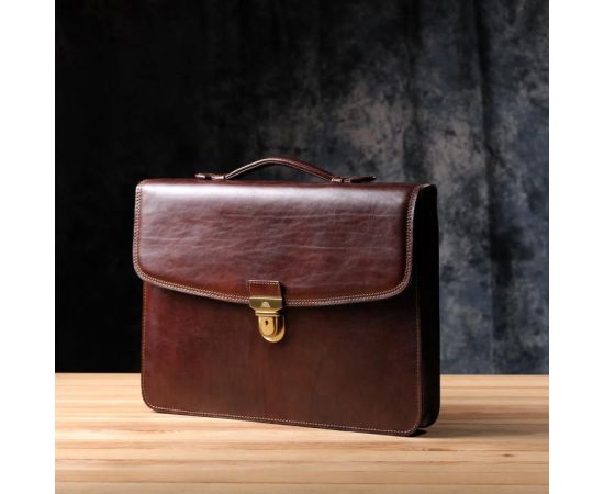 Купить Мужской портфель из натуральной кожи Tony Perotti 20896_1 (8091 moro) Коричневый, фото , изображение 9, характеристики, отзывы