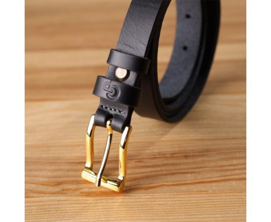 Купить Тонкий кожаный ремень для женщин GRANDE PELLE 22947 Черный, фото , изображение 9, характеристики, отзывы