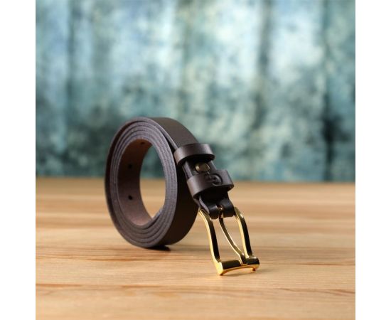 Купить Элегантный узкий кожаный ремень для женщин GRANDE PELLE 22952 Красный, фото , изображение 8, характеристики, отзывы