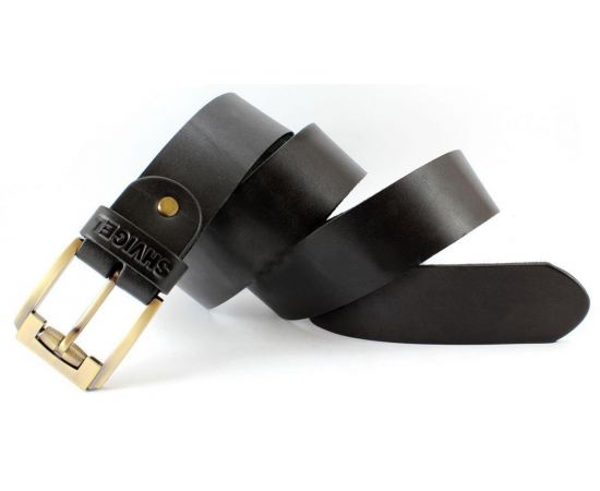 Купить Ремень SHVIGEL кожаный 00001 Черный, фото , изображение 2, характеристики, отзывы