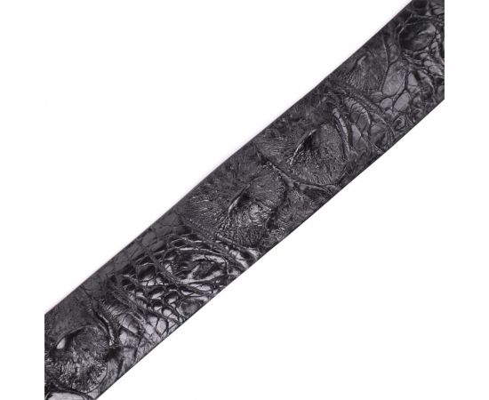 Купить Ремень мужской CROCODILE LEATHER 18008 из натуральной кожи крокодила Черный, фото , изображение 8, характеристики, отзывы