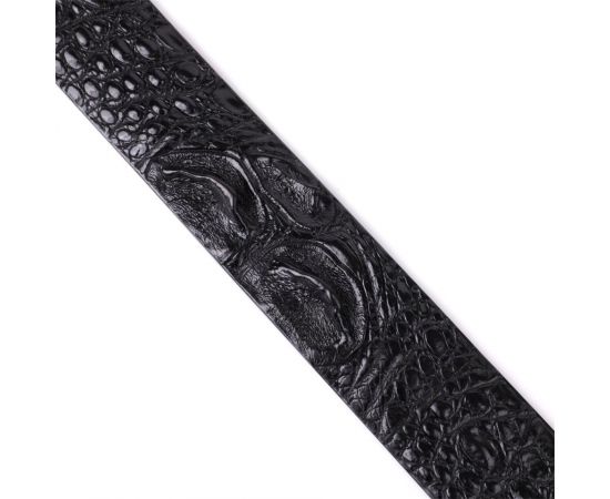 Купить Ремень-автомат CROCODILE LEATHER 18239 из натуральной кожи крокодила Черный, фото , изображение 10, характеристики, отзывы
