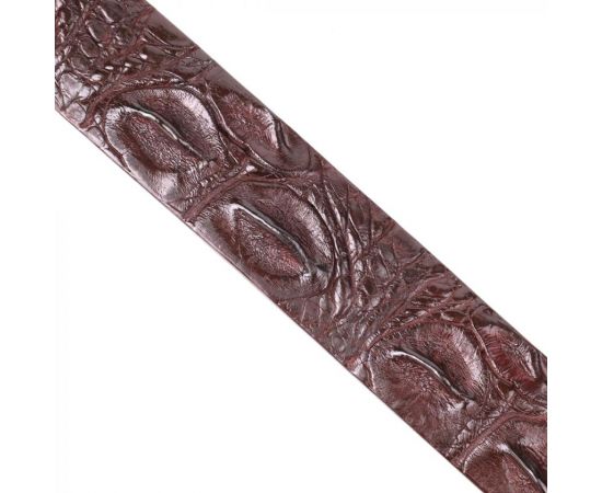 Купить Ремень-автомат CROCODILE LEATHER 18240 из натуральной кожи крокодила Коричневый, фото , изображение 10, характеристики, отзывы
