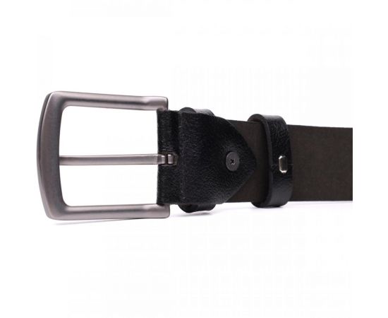 Купить Надежный мужской ремень из натуральной кожи BOND 22950 Черный, фото , изображение 7, характеристики, отзывы