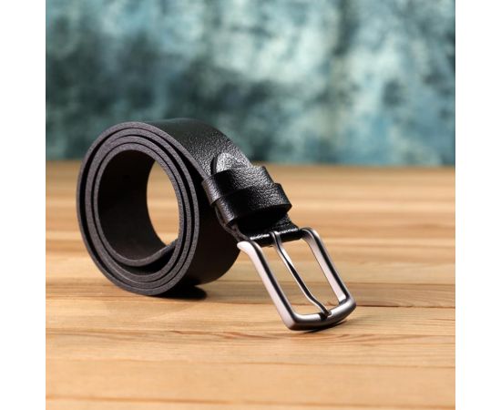 Купить Надежный мужской ремень из натуральной кожи BOND 22950 Черный, фото , изображение 8, характеристики, отзывы