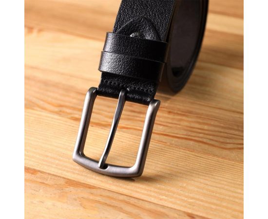 Купить Надежный мужской ремень из натуральной кожи BOND 22950 Черный, фото , изображение 9, характеристики, отзывы