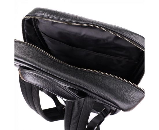 Придбати Городской рюкзак унисекс из натуральной кожи Vintage 23046 Черный, image , зображення 8, характеристики, відгуки