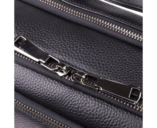 Придбати Мужской рюкзак из натуральной кожи Vintage 23051 Черный, image , зображення 5, характеристики, відгуки