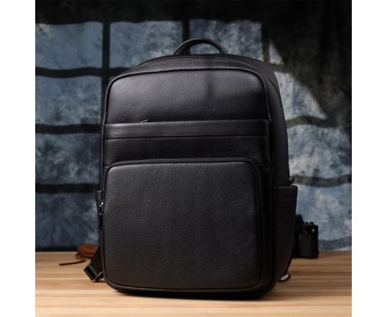 Придбати Мужской рюкзак из натуральной кожи Vintage 23052 Черный, image , зображення 10, характеристики, відгуки