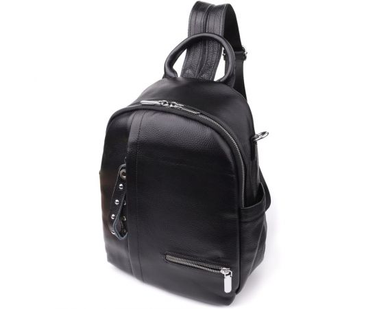Придбати Женский рюкзак из натуральной кожи Vintage 23055 Черный, image , характеристики, відгуки