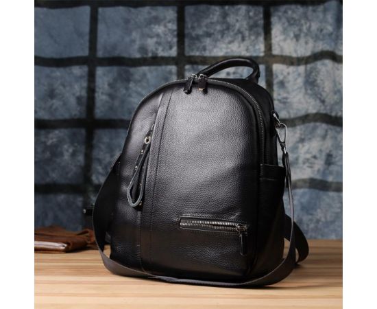 Придбати Женский рюкзак из натуральной кожи Vintage 23055 Черный, image , зображення 9, характеристики, відгуки