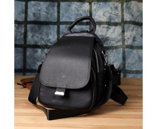 Придбати Женский рюкзак из натуральной кожи Vintage 23056 Черный, image , зображення 9, характеристики, відгуки