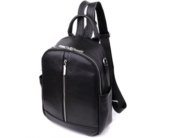 Придбати Женский рюкзак из натуральной кожи Vintage 23057 Черный, image , характеристики, відгуки