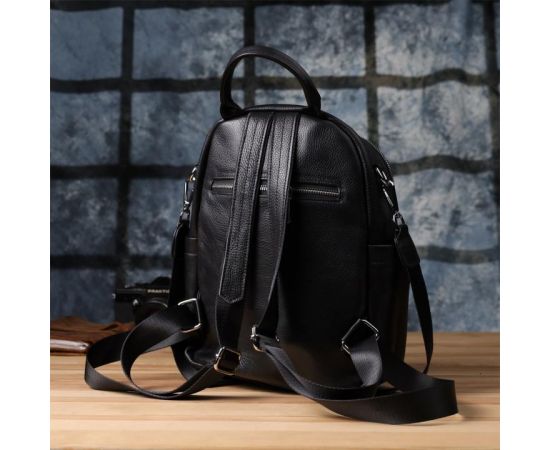 Придбати Женский рюкзак из натуральной кожи Vintage 23057 Черный, image , зображення 12, характеристики, відгуки