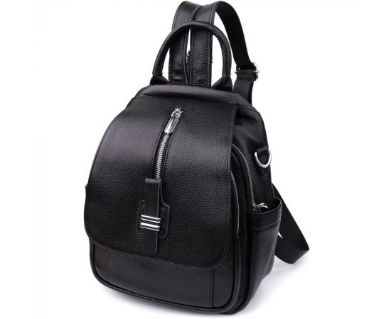 Придбати Женский рюкзак из натуральной кожи Vintage 23058 Черный, image , характеристики, відгуки
