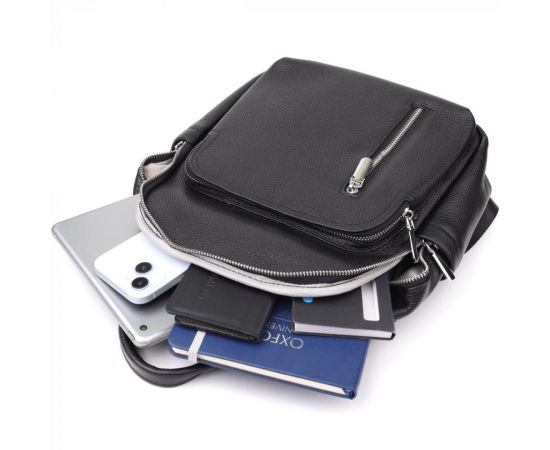 Придбати Женский рюкзак из натуральной кожи Vintage 23059 Черный, image , зображення 9, характеристики, відгуки