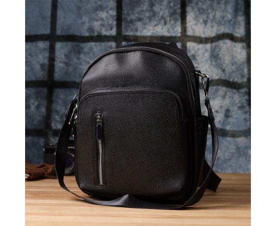 Придбати Женский рюкзак из натуральной кожи Vintage 23059 Черный, image , зображення 10, характеристики, відгуки