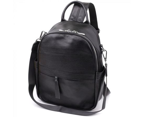 Придбати Женский рюкзак из натуральной кожи Vintage 23060 Черный, image , характеристики, відгуки