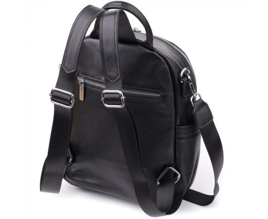 Придбати Женский рюкзак из натуральной кожи Vintage 23060 Черный, image , зображення 2, характеристики, відгуки