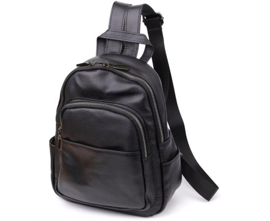 Придбати Женский рюкзак из натуральной кожи Vintage 23062 Черный, image , характеристики, відгуки