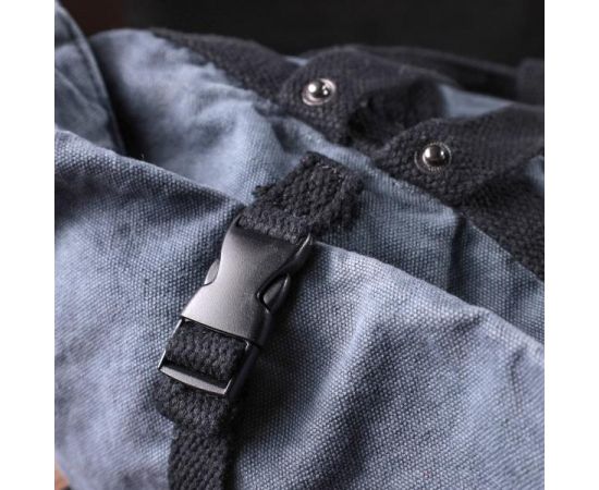 Придбати Модный городской рюкзак-мешок унисекс из плотного текстиля Vintage sale_15076 Серый, image , зображення 8, характеристики, відгуки