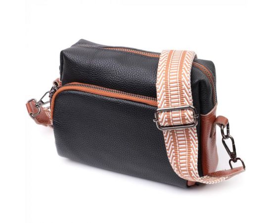 Купить Сумка для женщин на каждый день из натуральной кожи Vintage 22588 Черный, фото , характеристики, отзывы