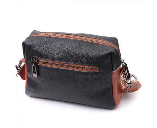 Купить Сумка для женщин на каждый день из натуральной кожи Vintage 22588 Черный, фото , изображение 2, характеристики, отзывы