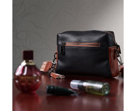 Купить Сумка для женщин на каждый день из натуральной кожи Vintage 22588 Черный, фото , изображение 12, характеристики, отзывы