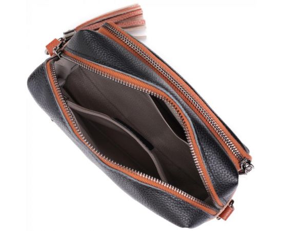 Купить Сумка для женщин на каждый день из натуральной кожи Vintage 22588 Черный, фото , изображение 9, характеристики, отзывы