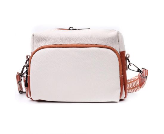 Купить Удобная сумка для женщин на каждый день из натуральной кожи Vintage 22589 Белая, фото , изображение 5, характеристики, отзывы