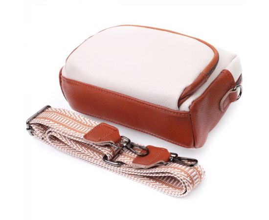 Купить Удобная сумка для женщин на каждый день из натуральной кожи Vintage 22589 Белая, фото , изображение 7, характеристики, отзывы