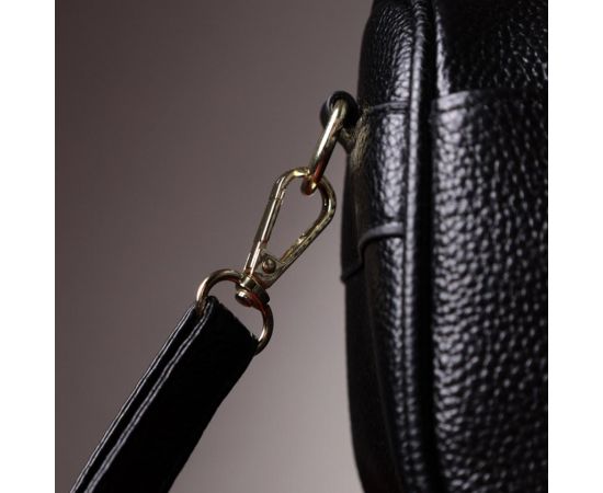 Купить Сумка кросс-боди для женщин на каждый день из натуральной кожи Vintage 22590 Черная, фото , изображение 13, характеристики, отзывы