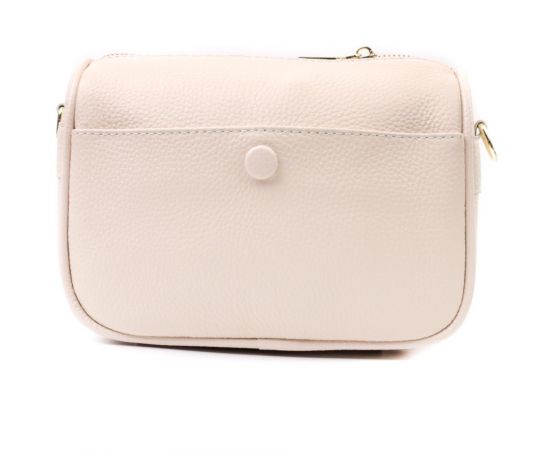 Придбати Компактная сумка кросс-боди для женщин на каждый день из натуральной кожи Vintage 22591 Белая, image , зображення 5, характеристики, відгуки