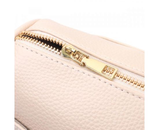 Придбати Компактная сумка кросс-боди для женщин на каждый день из натуральной кожи Vintage 22591 Белая, image , зображення 7, характеристики, відгуки