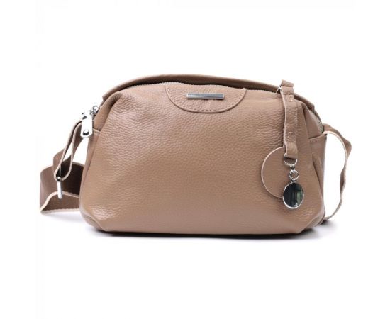 Придбати Сумка на каждый день с двумя отделениями из натуральной кожи Vintage 22594 Бежевый, image , зображення 5, характеристики, відгуки