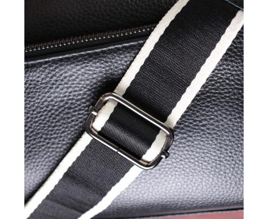 Купить Прямоугольная женская сумка с карманами из натуральной кожи Vintage 22597 Черная, фото , изображение 12, характеристики, отзывы