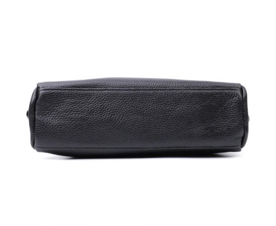 Купить Прямоугольная женская сумка с карманами из натуральной кожи Vintage 22597 Черная, фото , изображение 6, характеристики, отзывы