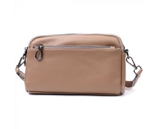 Купить Женская стильная сумка из натуральной кожи Vintage 22599 Бежевая, фото , изображение 5, характеристики, отзывы