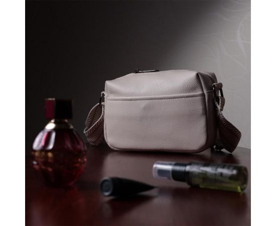 Придбати Женская сумка на одно отделение из натуральной кожи Vintage 22602 Белая, image , зображення 11, характеристики, відгуки