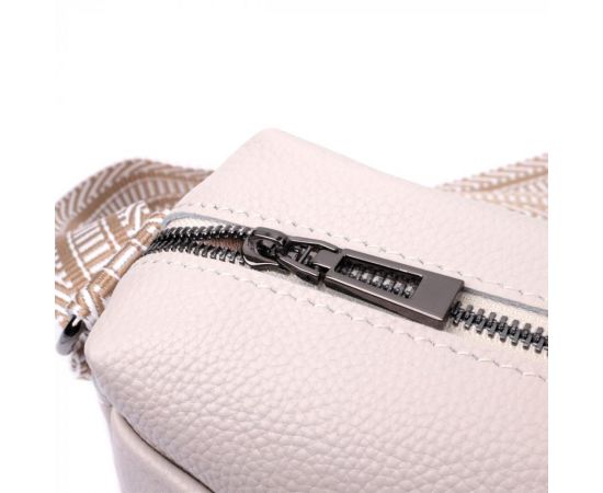 Придбати Женская сумка на одно отделение из натуральной кожи Vintage 22602 Белая, image , зображення 7, характеристики, відгуки