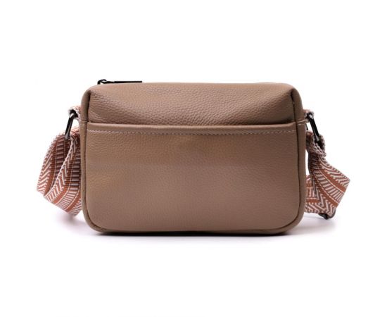 Купить Небольшая сумка на одно отделение для стильных женщин из натуральной кожи Vintage 22604 Бежевая, фото , изображение 7, характеристики, отзывы