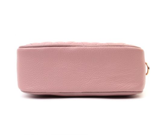 Купить Красивая стеганая женская сумка из натуральной кожи Vintage 22614 Розовая, фото , изображение 6, характеристики, отзывы