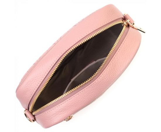 Купить Красивая стеганая женская сумка из натуральной кожи Vintage 22614 Розовая, фото , изображение 9, характеристики, отзывы