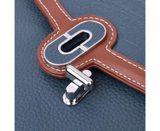 Придбати Сумка женская с фактурным клапаном из натуральной кожи Vintage 22622 Синяя, image , зображення 7, характеристики, відгуки