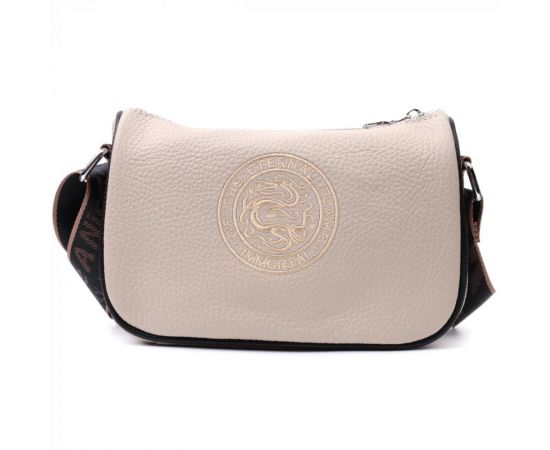 Купить Женская сумка с вышивкой на лицевой стороне из натуральной кожи Vintage 22625 Бежевая, фото , изображение 6, характеристики, отзывы