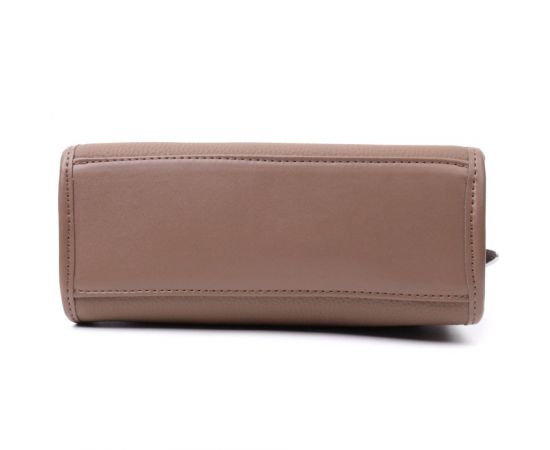 Придбати Женская сумка с геометрическим клапаном из натуральной кожи Vintage 22630 Коричневая, image , зображення 6, характеристики, відгуки